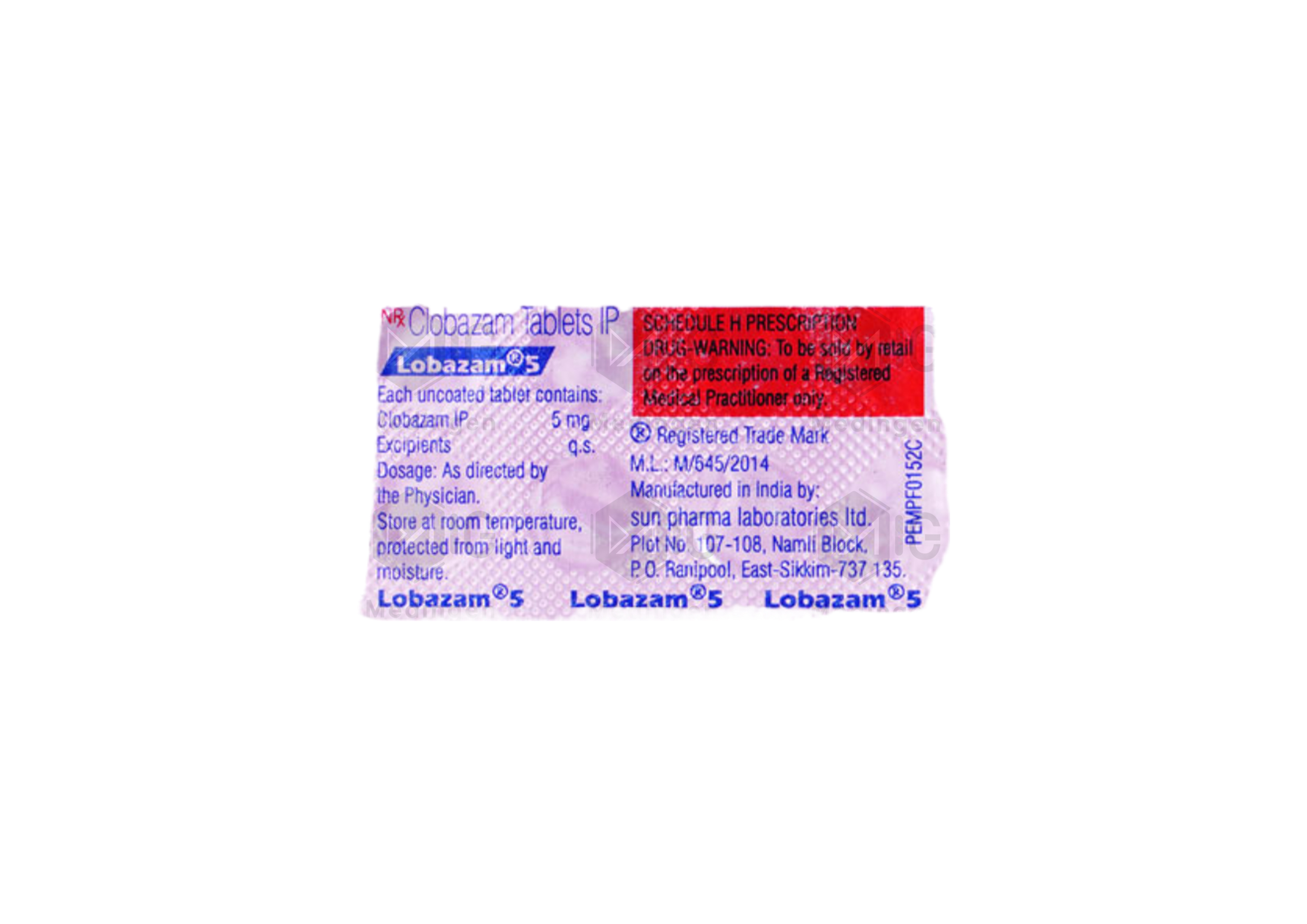 LOBAZAM 5MG